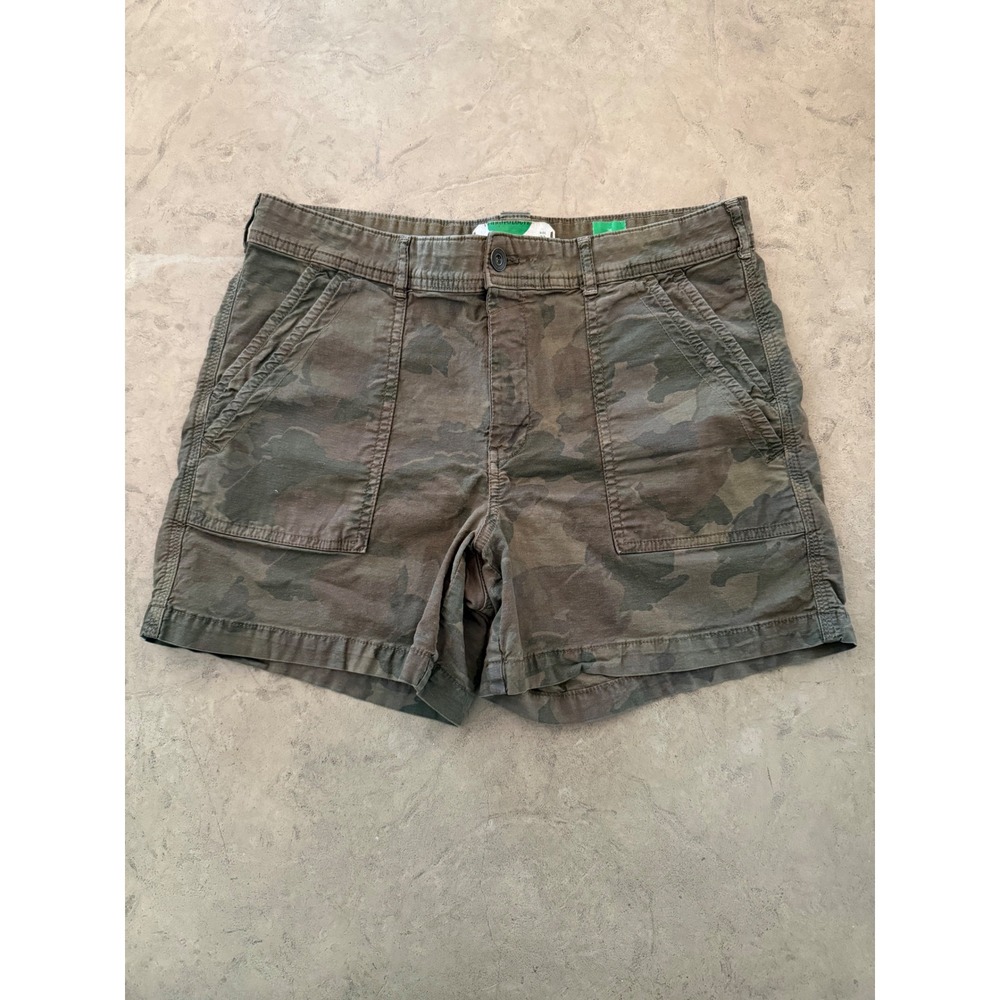 Anthropologie The Wanderer Camo Utility Shorts Green Brown Size 31 OB827153